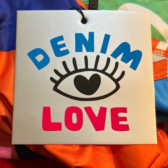 Denim Love Graphic Smiley Face Dress - Picture 16 of 16